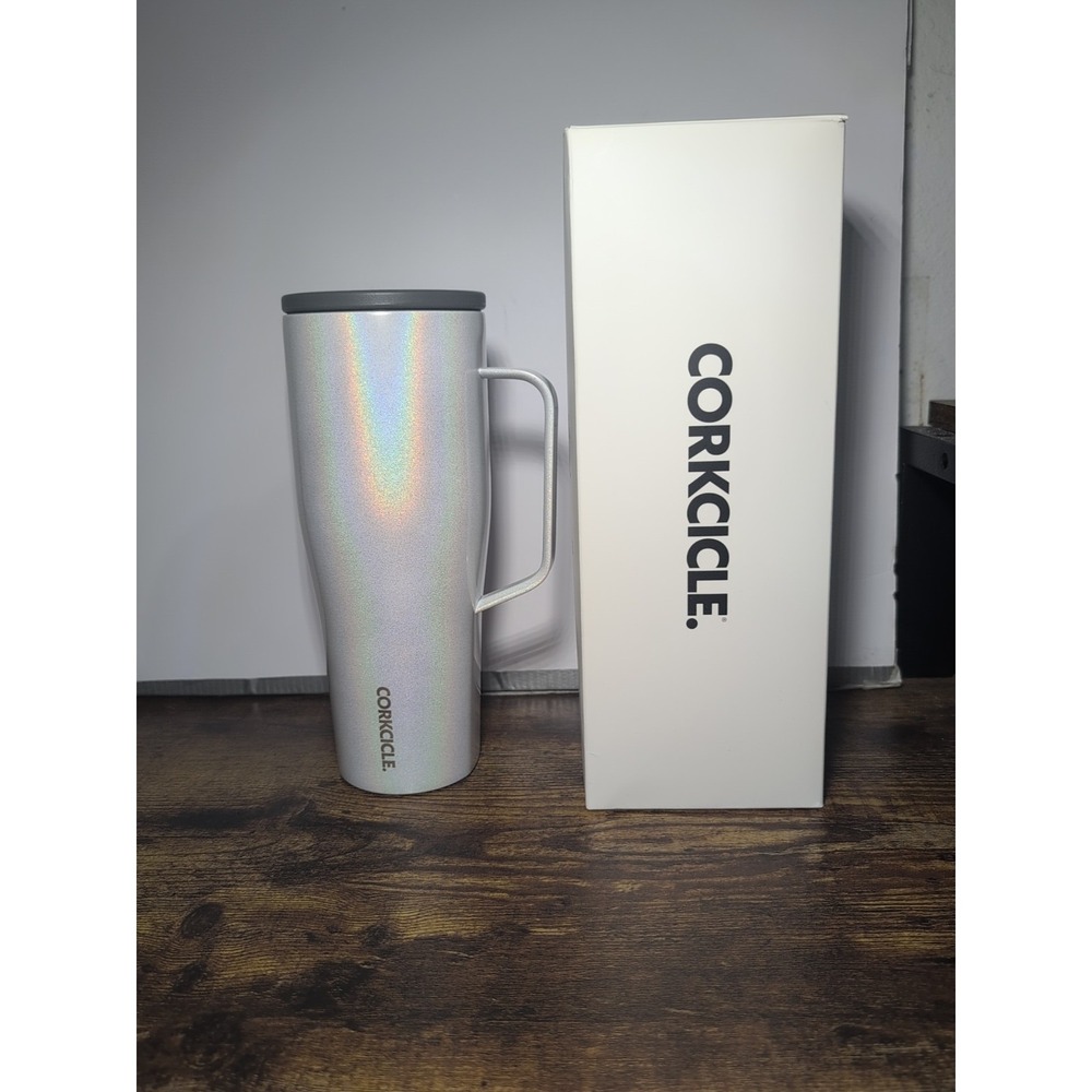 Corkcicle Unicorn Magic 30 Ounce Stainless Steel Tumbler w/ Lid Staw Handle NWT